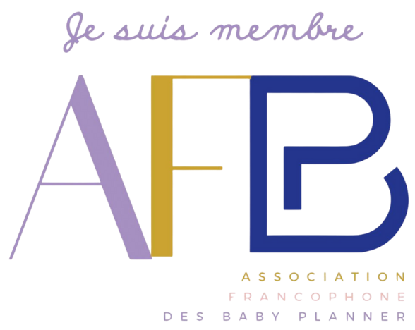 Logo officiel de l'Association Francophone des Baby Planners, certifiant l'expertise de Maureen en Normandie.