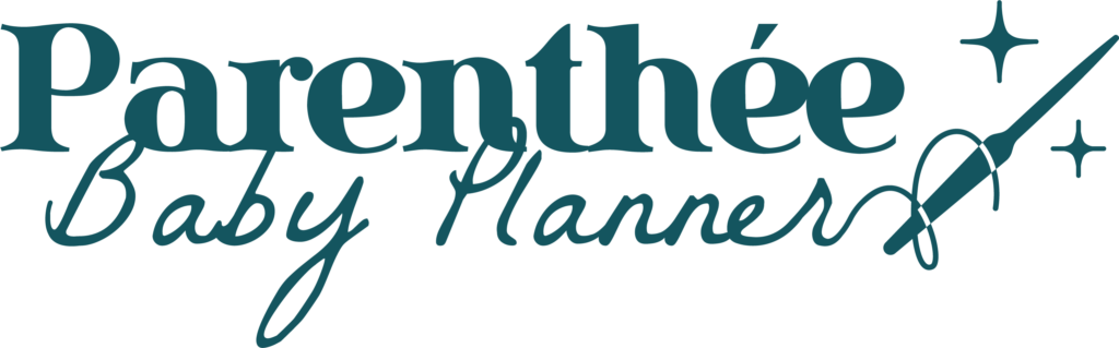 Logo graphique textuel officiel de l’entreprise Parenthée Baby Planner à Caen en Normandie.
